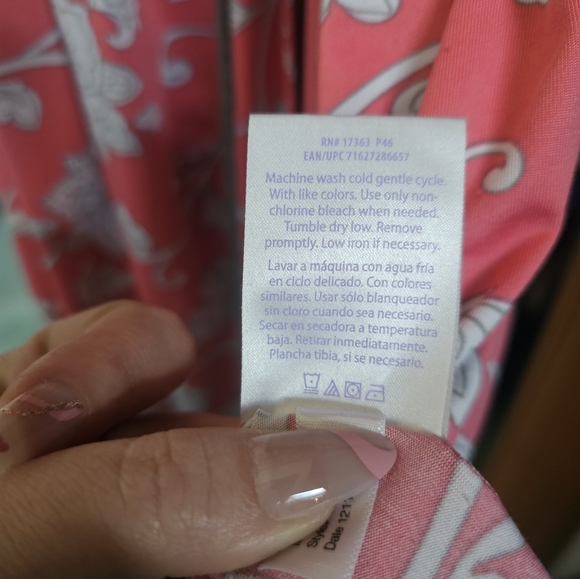 Floral Soft Robe Pink - Picture 3 of 4